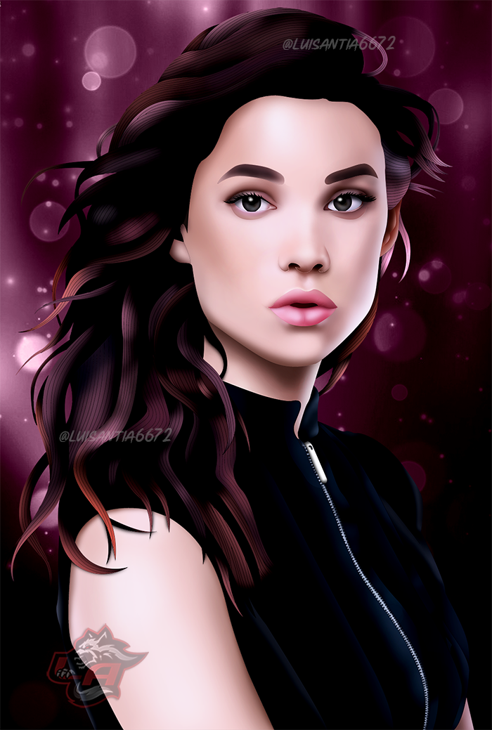 actress art Astrid Berges Frisbey Drawing  fitness ILLUSTRATION  makeup model potrait woman