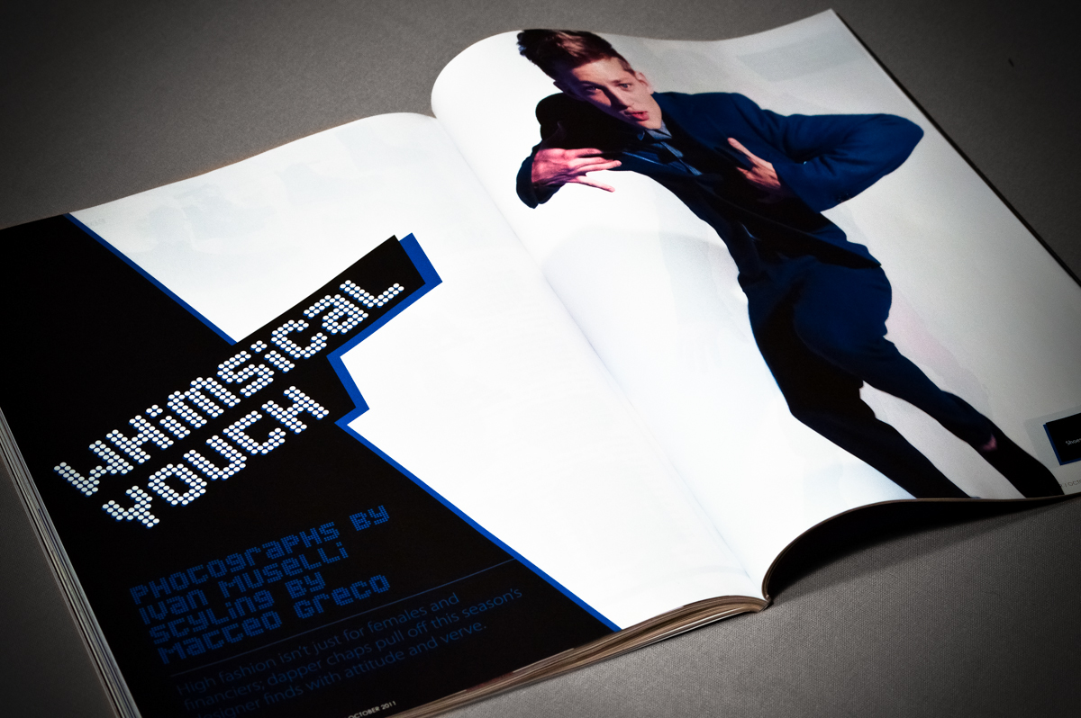 essential homme Magazine design Photo Retouching page layout