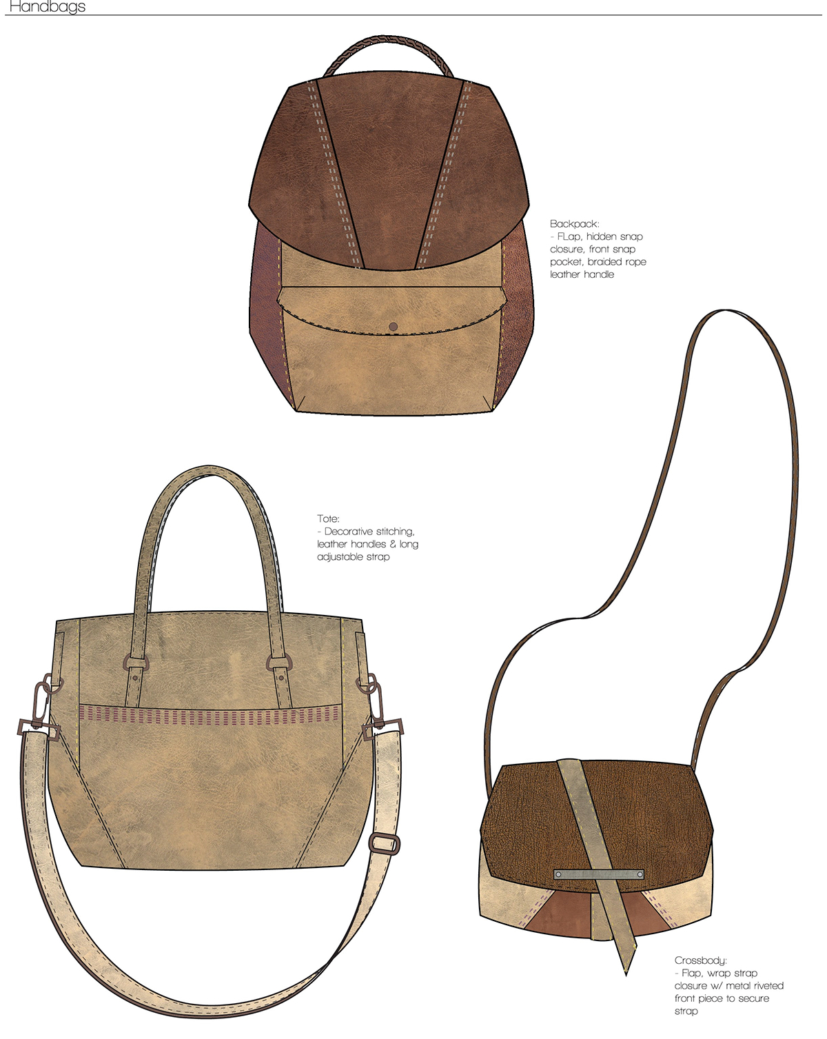 accessory design Handbag Design small leather goods