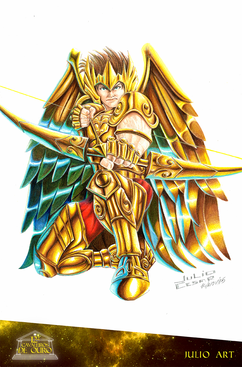 ILLUSTRATION  collab Saint Seiya Cavaleiros do Zodiaco Cavaleiros de Ouro Gold Saints