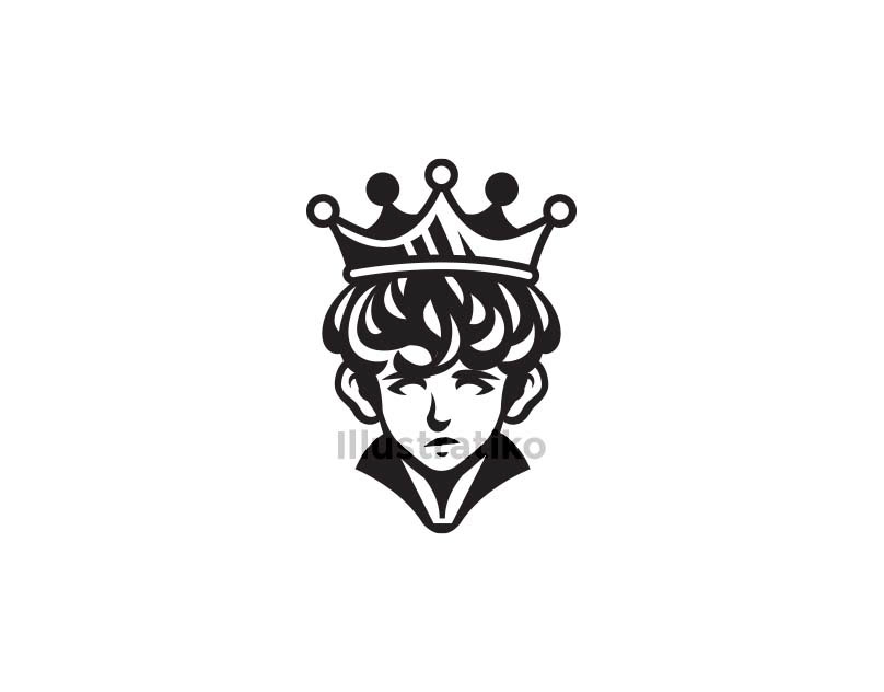design logo Graphic Designer Logo Design prince child king ruler cute handsome