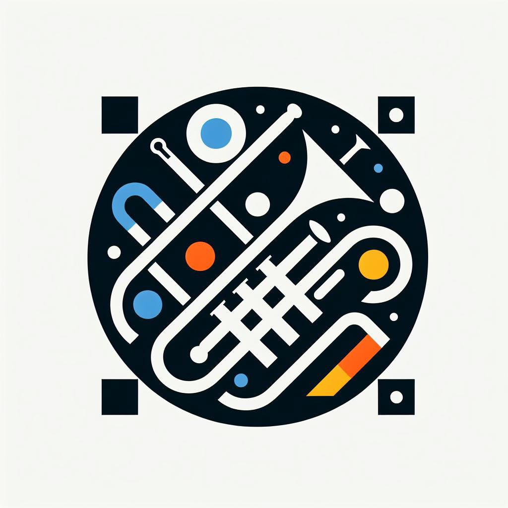 kandinsky music musiclogo logodesign ai aigenerated art digital illustration concept art artwork Digital Art 
