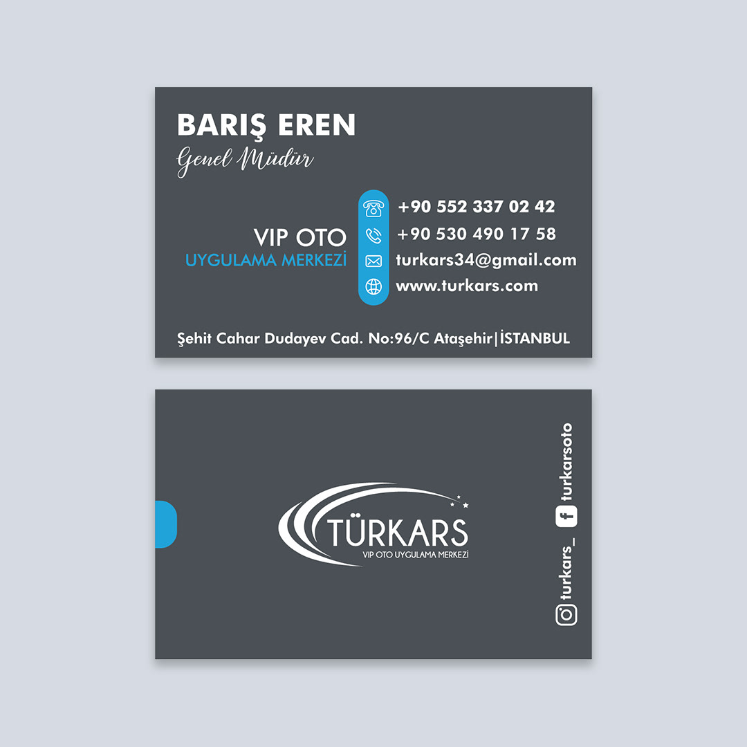 businesscard design blue