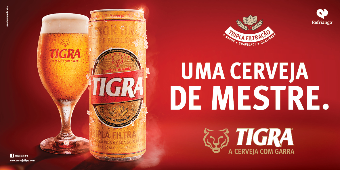 Cerveja tigra angola garra