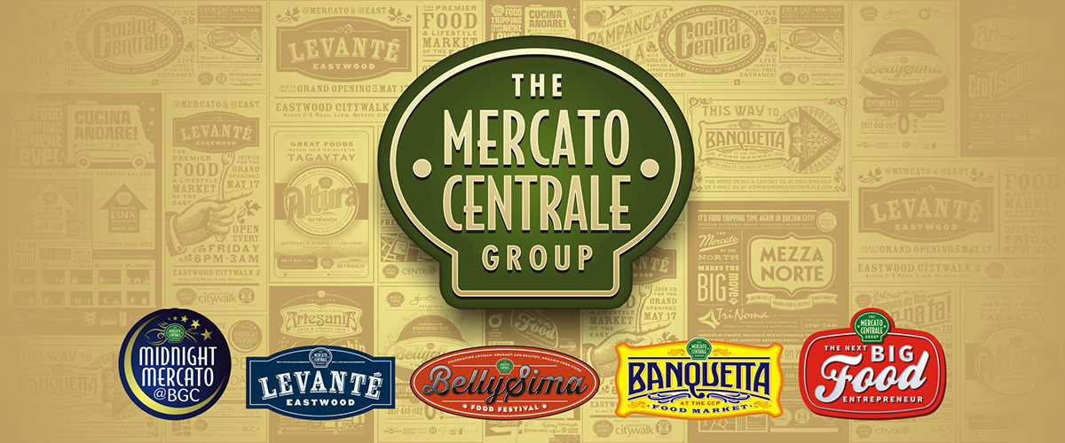 Mercato centrale backdrop entrepreneur collage