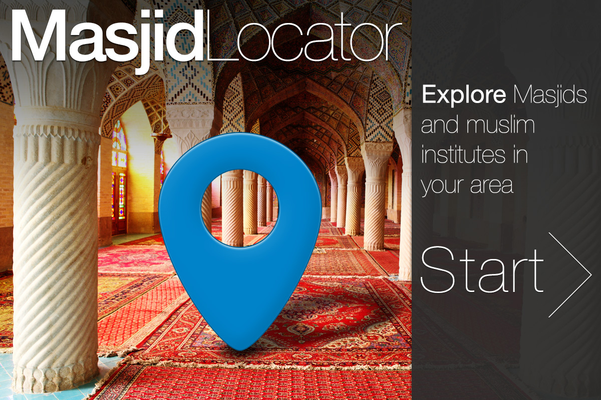 web app locator store muslim Responsive mobile UI ux location Guide Colourful  application