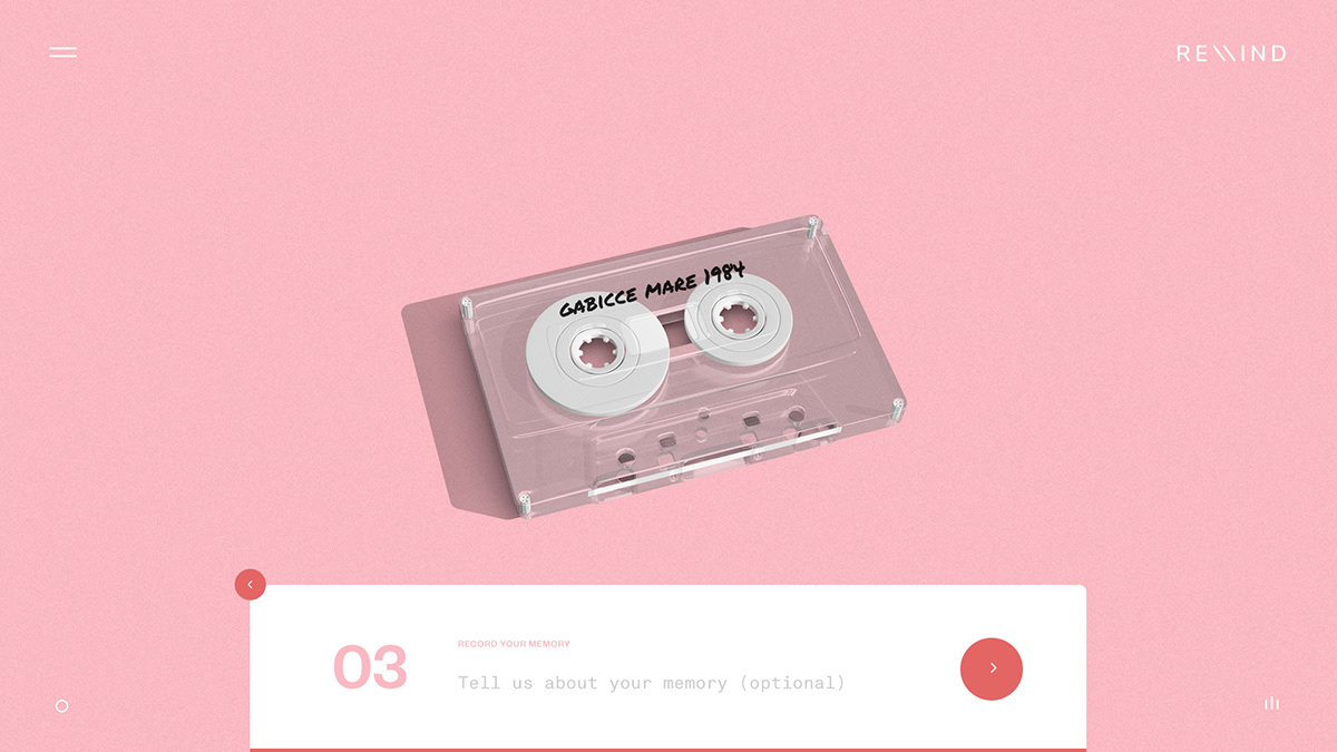 music Remind audio cassette spotify art direction  UI/UX Interaction design 