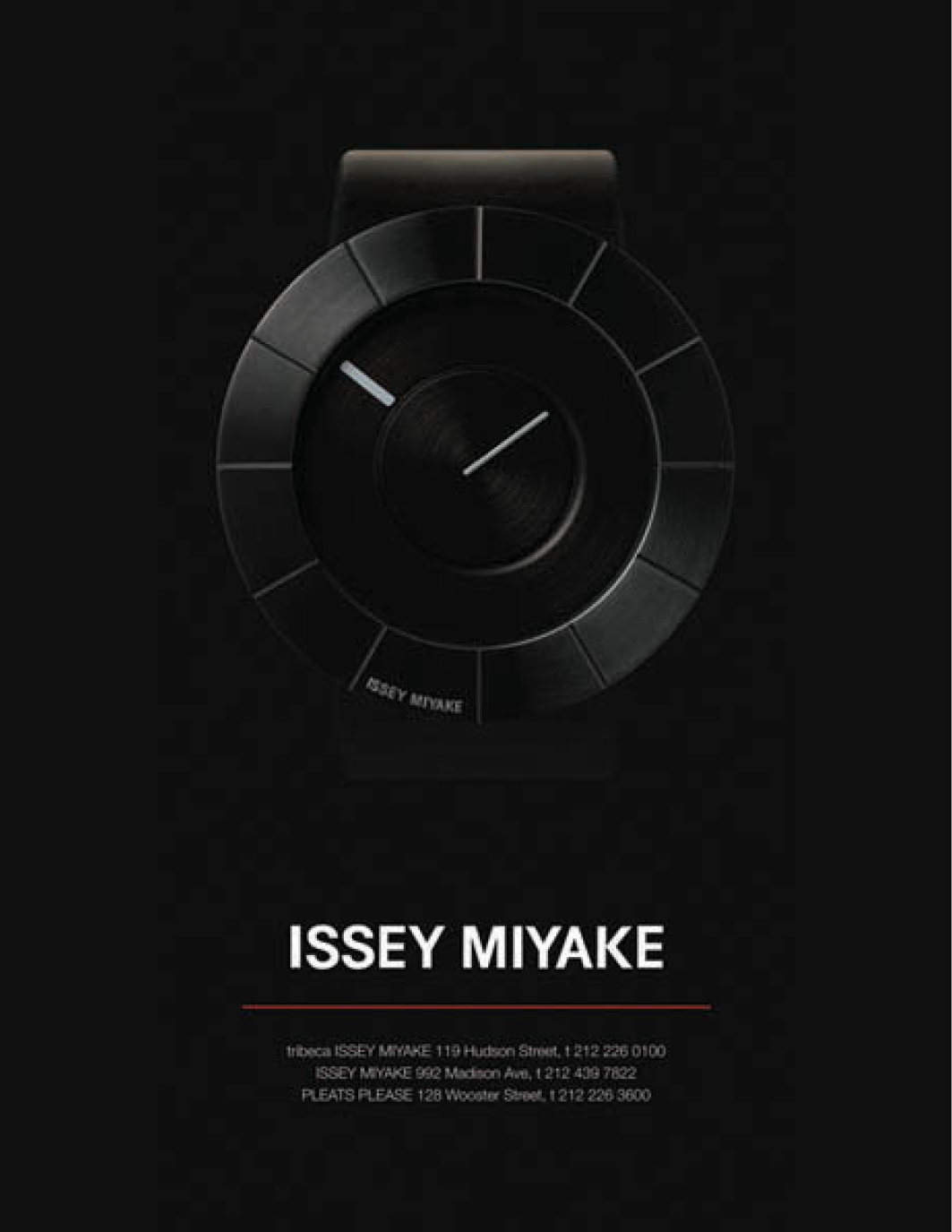issey miyake  watch   ads  design  time