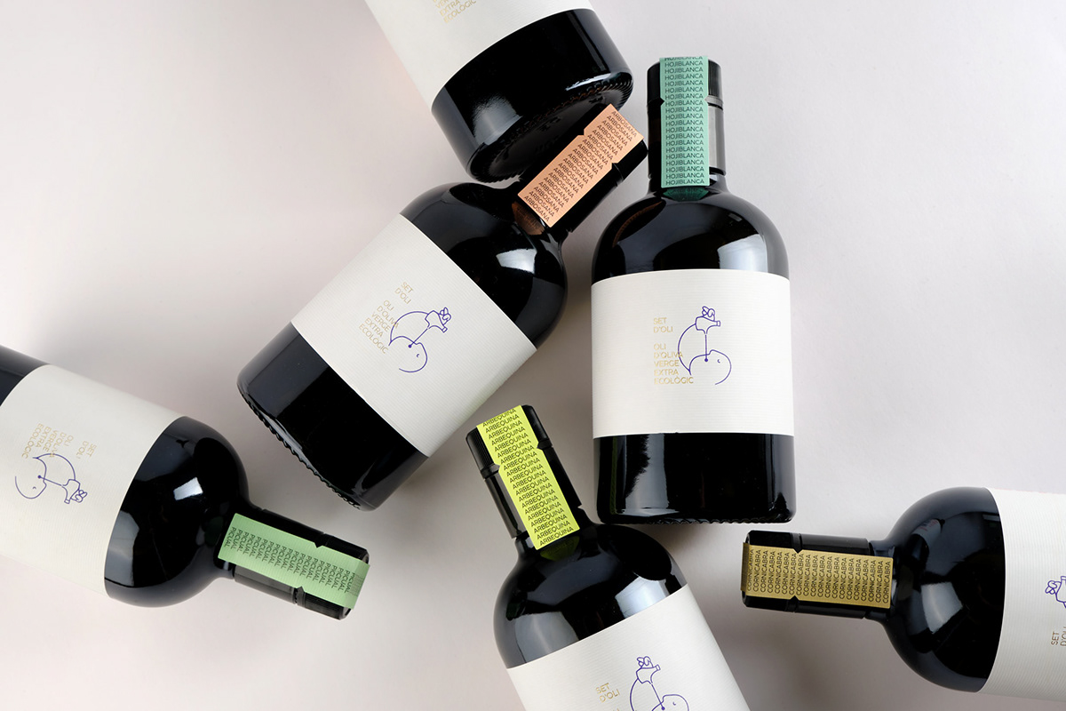 bottle Olive Oil Packaging Label product