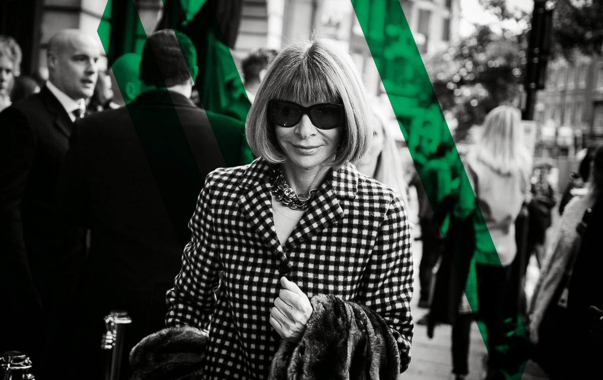 Anna Wintour anna personal identiy identity logo Website Corporate Identity iconic people  vogue