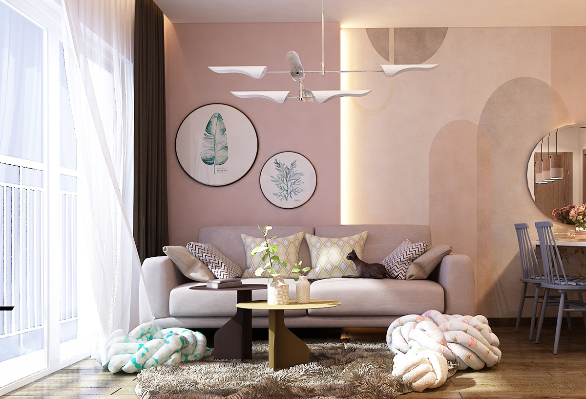 3d design 3dvisual apartment design colorful DESIGN interior design  minimalism design