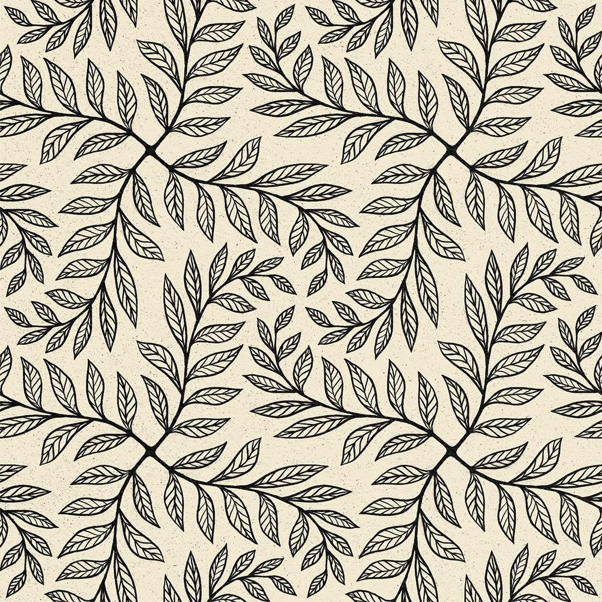 pattern print textile fabric plants Nature wzór