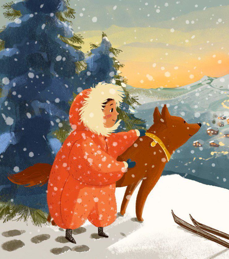 Winter tales illustration on Behance