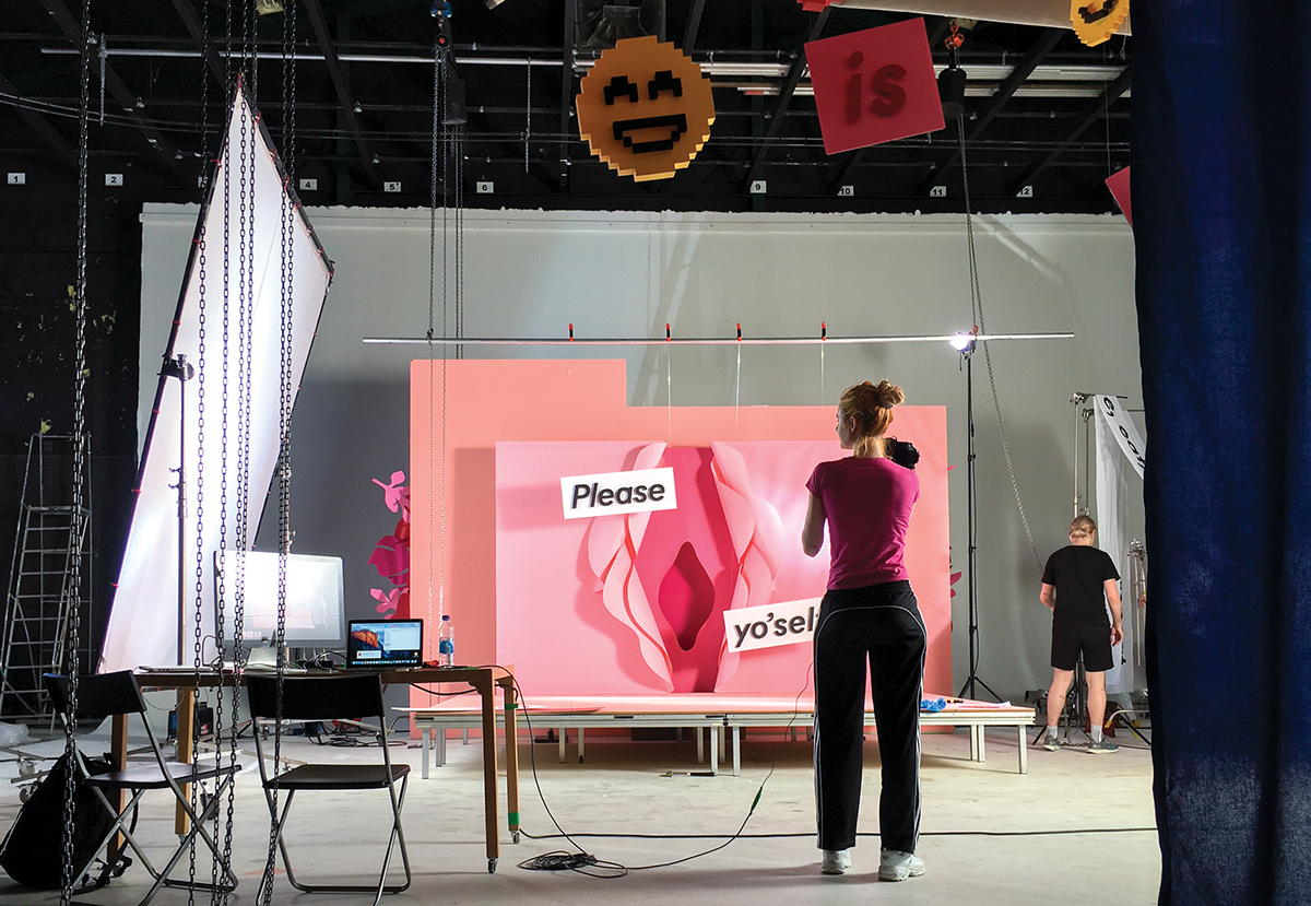 feminism pink campaign Fashion  tactile props setdesign girls art direction  Film  