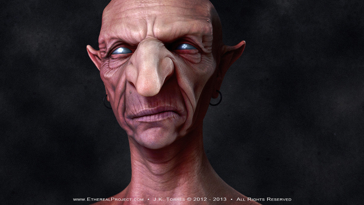 Zbrush Maya Organic 3D Modeling 3d sculpting goblin Creature Design creatures humanoid 3d modeling