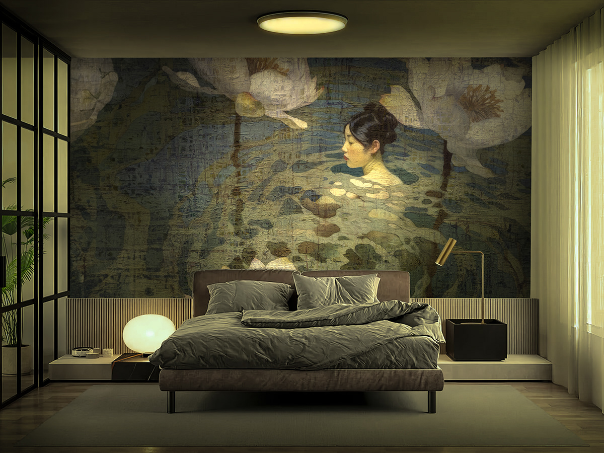 Mural mural art painting   interior design  Hospitality hotel