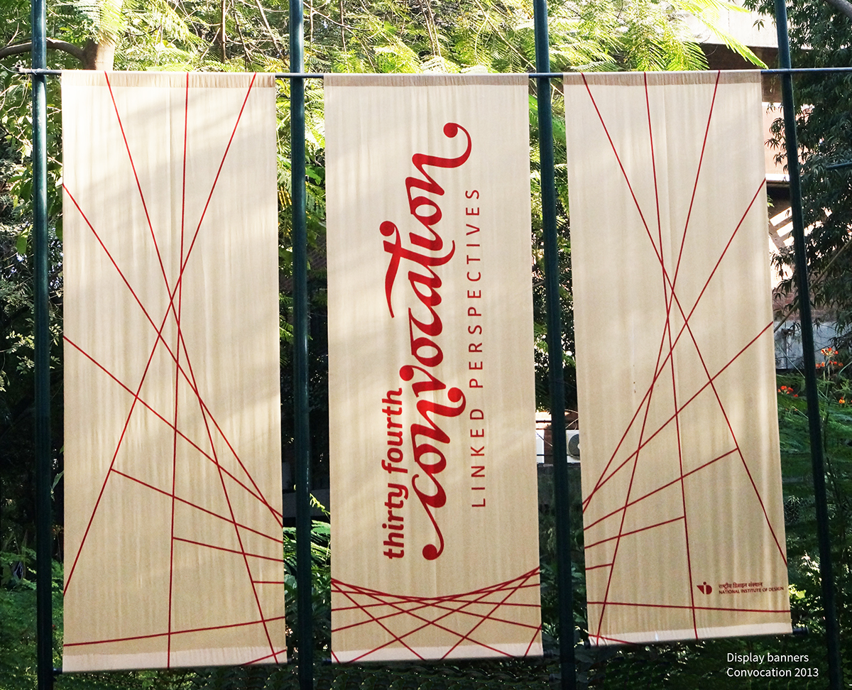 screen print Display Banners NID convocation