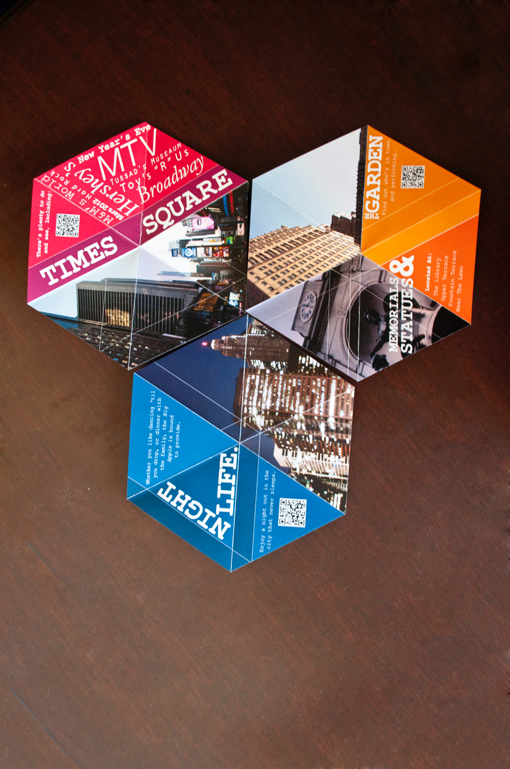 new york city nyc brochure print student graphic
