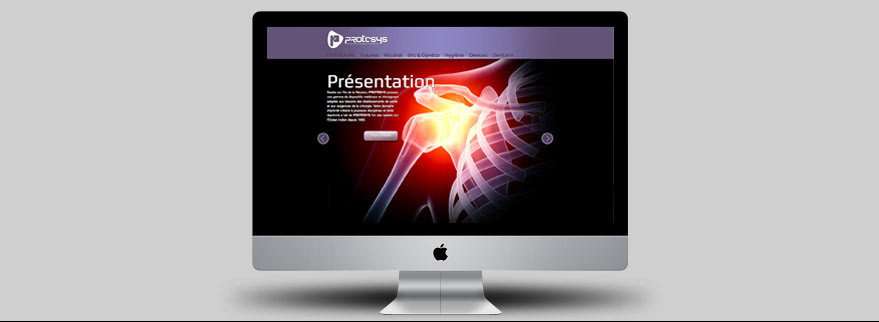 protesys logo identity poster chirurgical Website cinema 4d