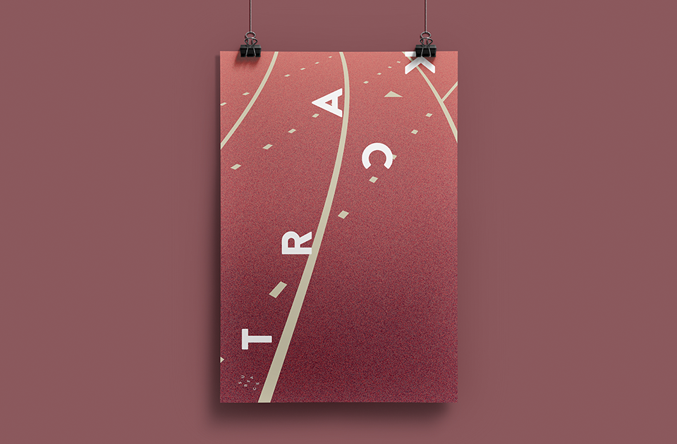 sport surface pingpong Basetball track minimal typographical