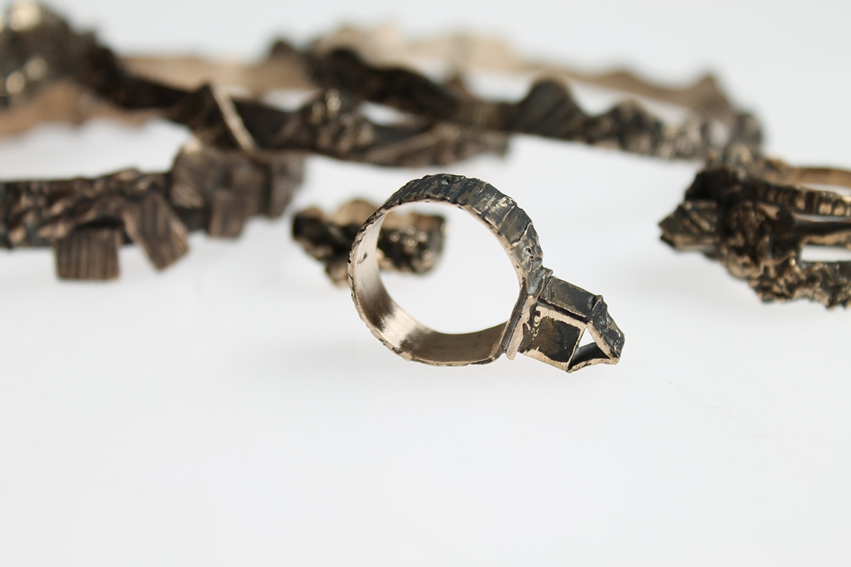 jewelry casting lost wax lost-wax   bronze wearable art accessories bracelet ring bangle