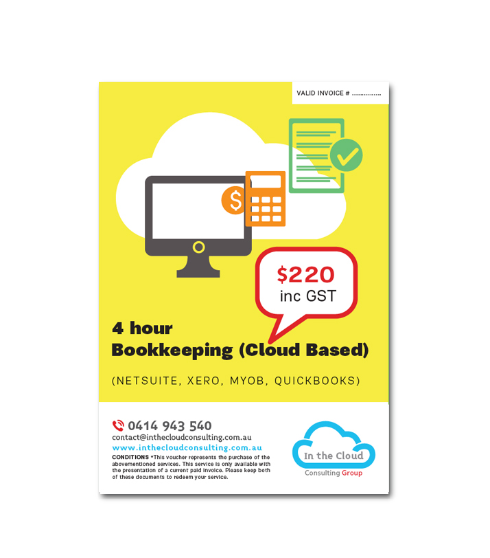 logo Cloud Consulting flyer promotional material infographic businness card