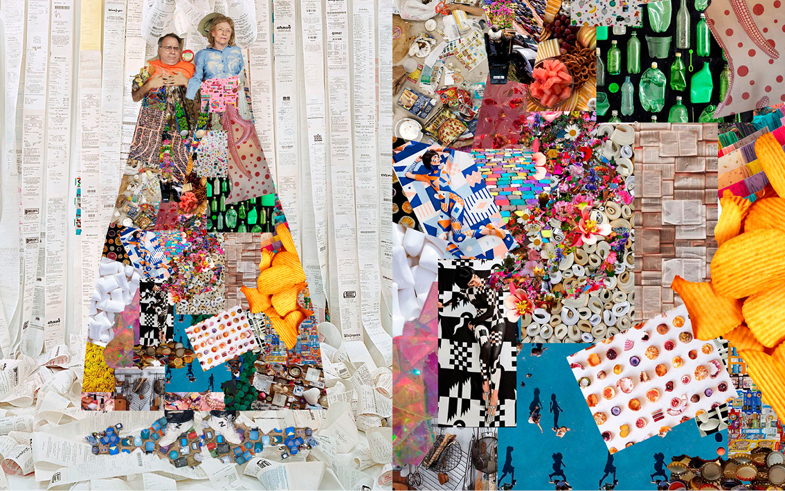 collage distopia envolvente estampados Imaginario ojos recomponer surrealismo