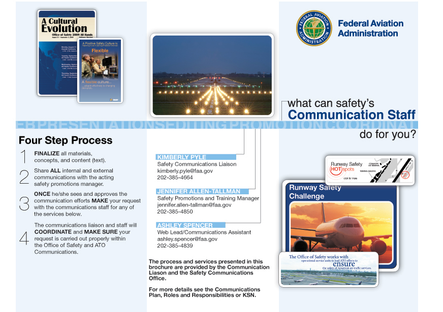brochure print layout Government safety communications