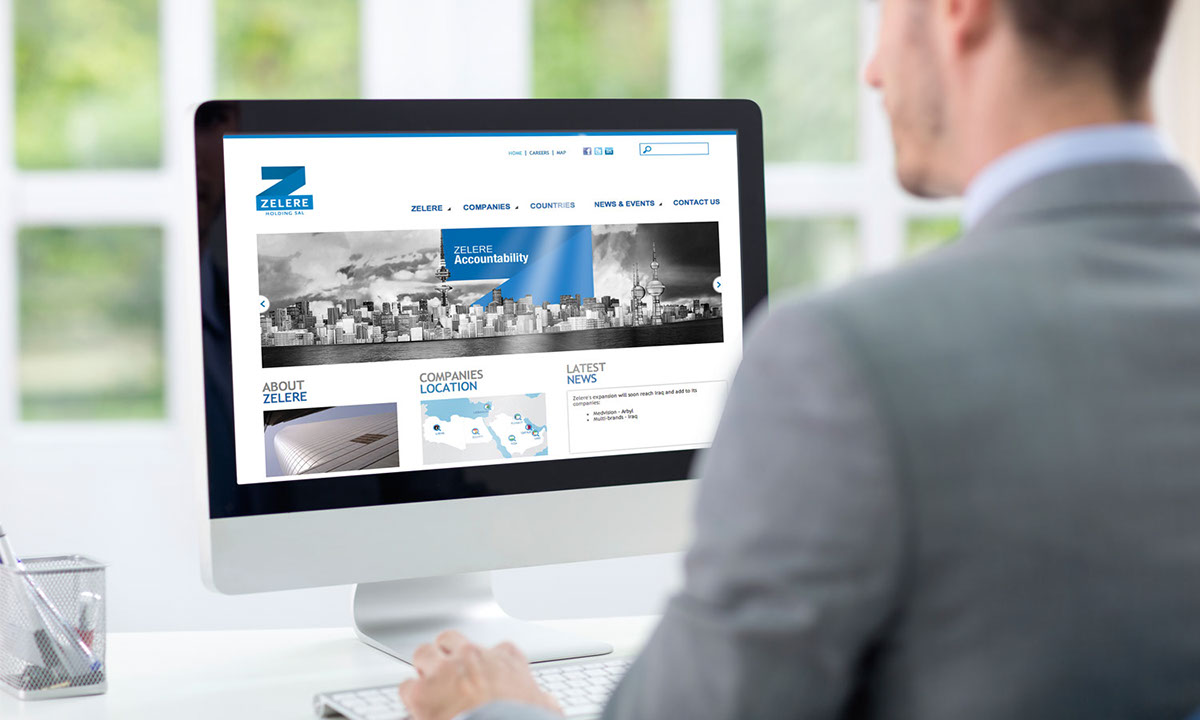 zelere Kuwait notaclinic holding Food  identity logo type zed Web design graphics blue Website development