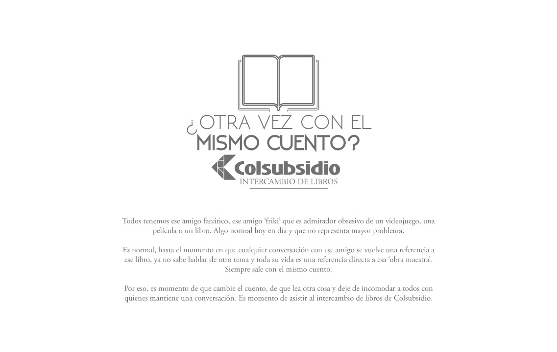 books Colsubsidio  Advertising  copy