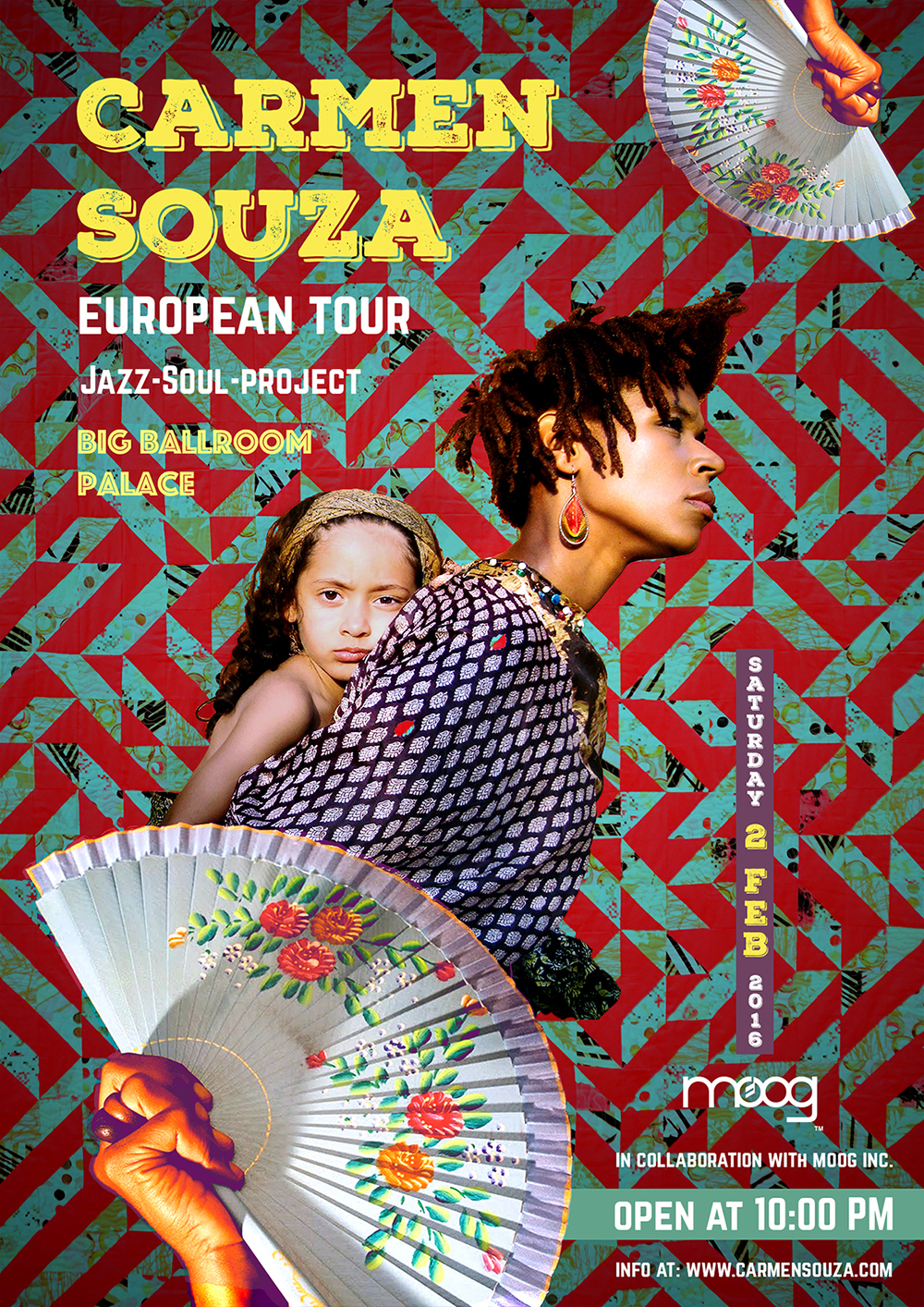 poster +music carmensouza graphic concert