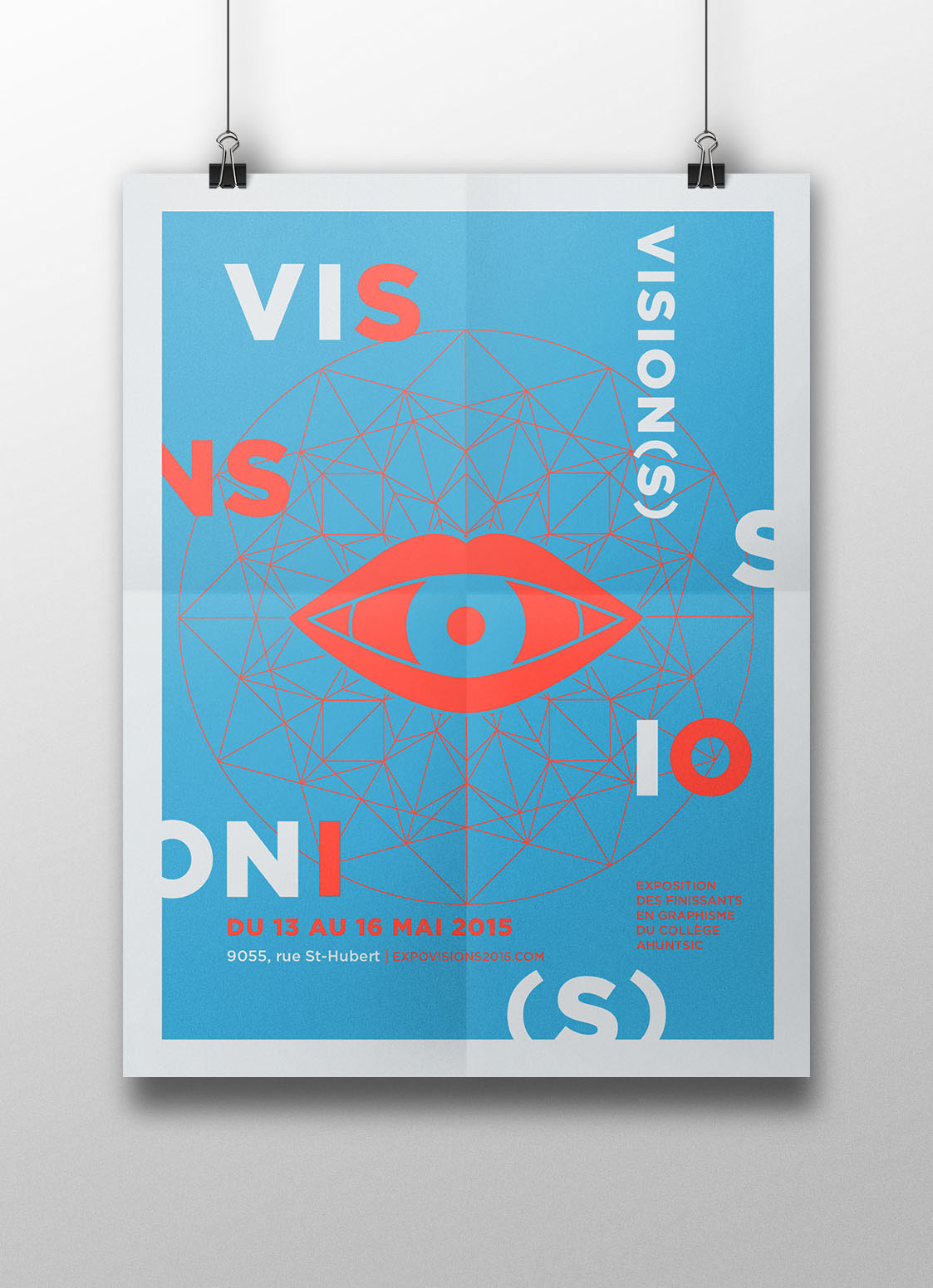 poster affiche Visions gotham OEIL Mandala exposition graphicdesign graphisme psychedelic Psychedelism