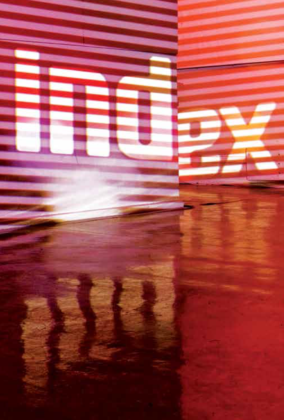 index RMIT Exhibition  identity Experimentation projection logo