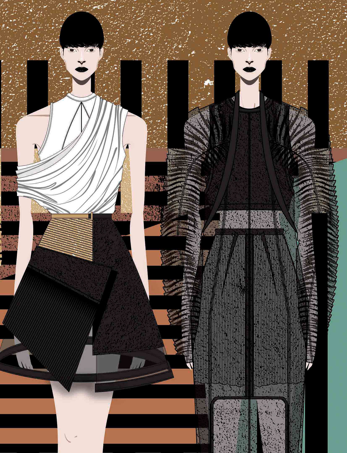 PEFTA fashion illustration Collection fashion design