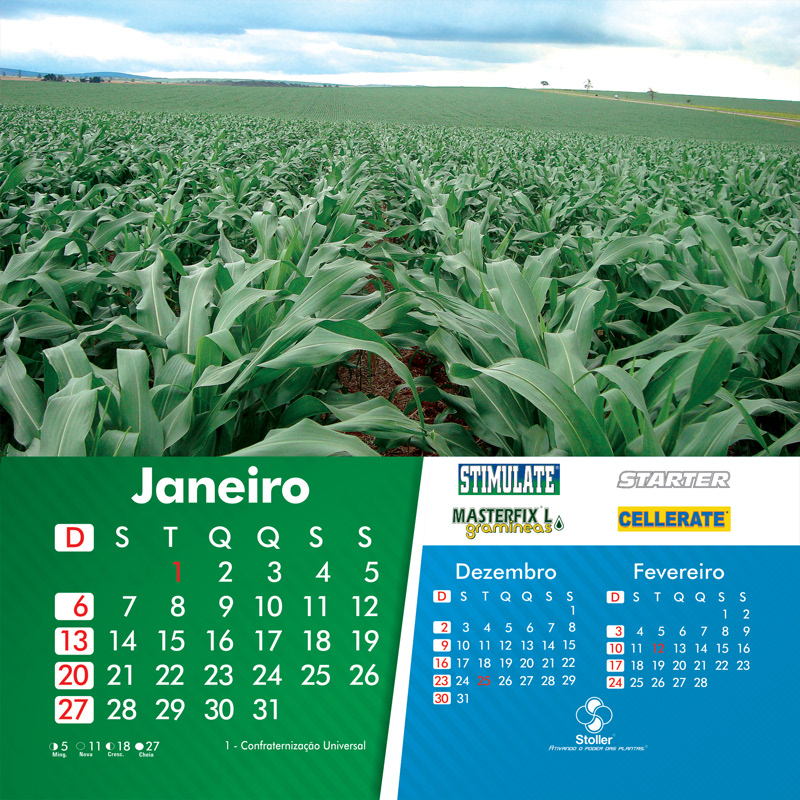 calendar stoller calendario Calendar 2013 CALENDARIO 2013 Brinde gift agricultura agrobusiness