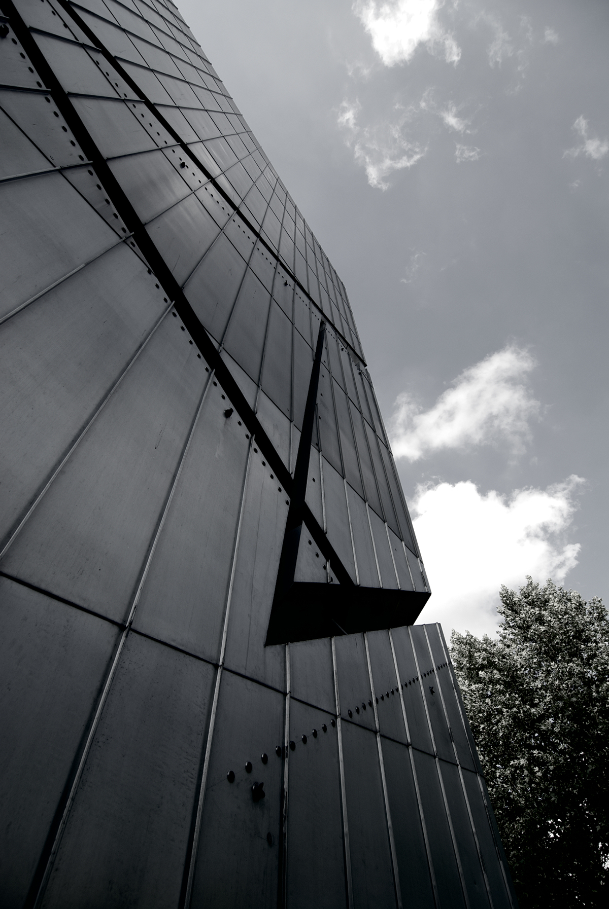 Jewish Museum berlin museum germany monochrome black and white building metal zinc architect