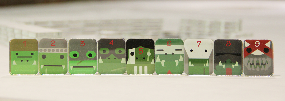 mahjong analog Games Board cards pieces fantasy humans elves orcs