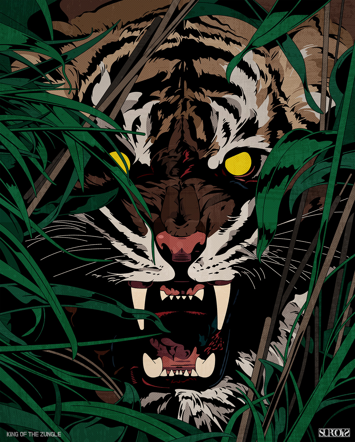 tiger kingofthezungel Koz 일러스트 일러스트레이션 illust ILLUSTRATION  graphic