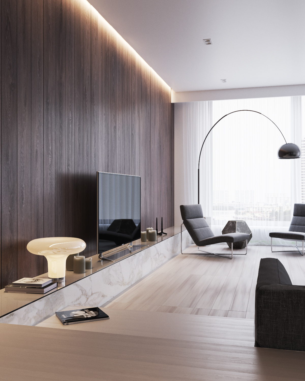 architecture design apartments living room Interior interior design  corona renderer contemporary visualization