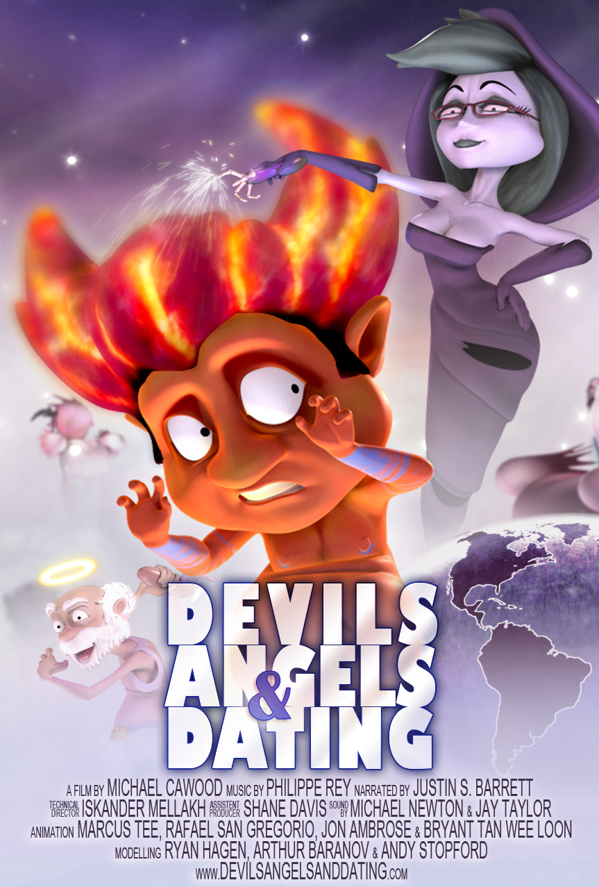 devil  angel Dating short film commercial Colourful  Character design heaven