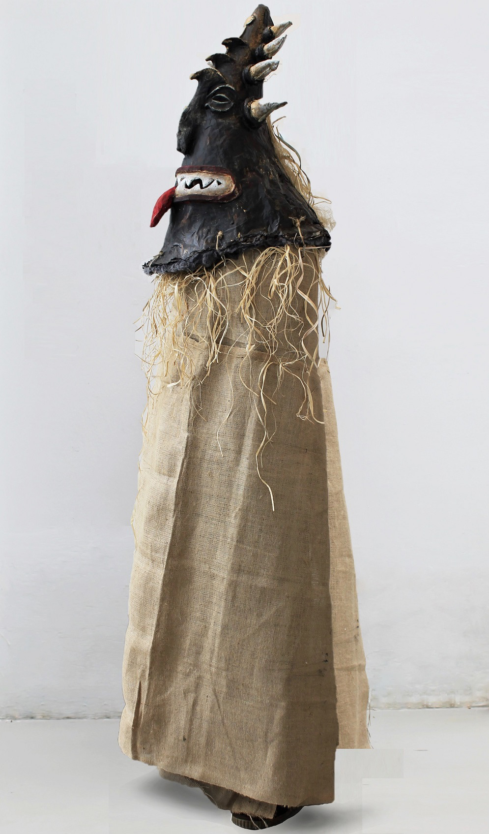 papiermache paper cloth sculpture costume design DANCE   tribal primitive indigenous