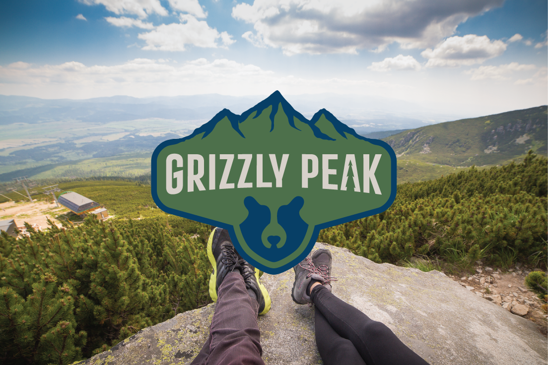 mountains logo bear grizzly peak