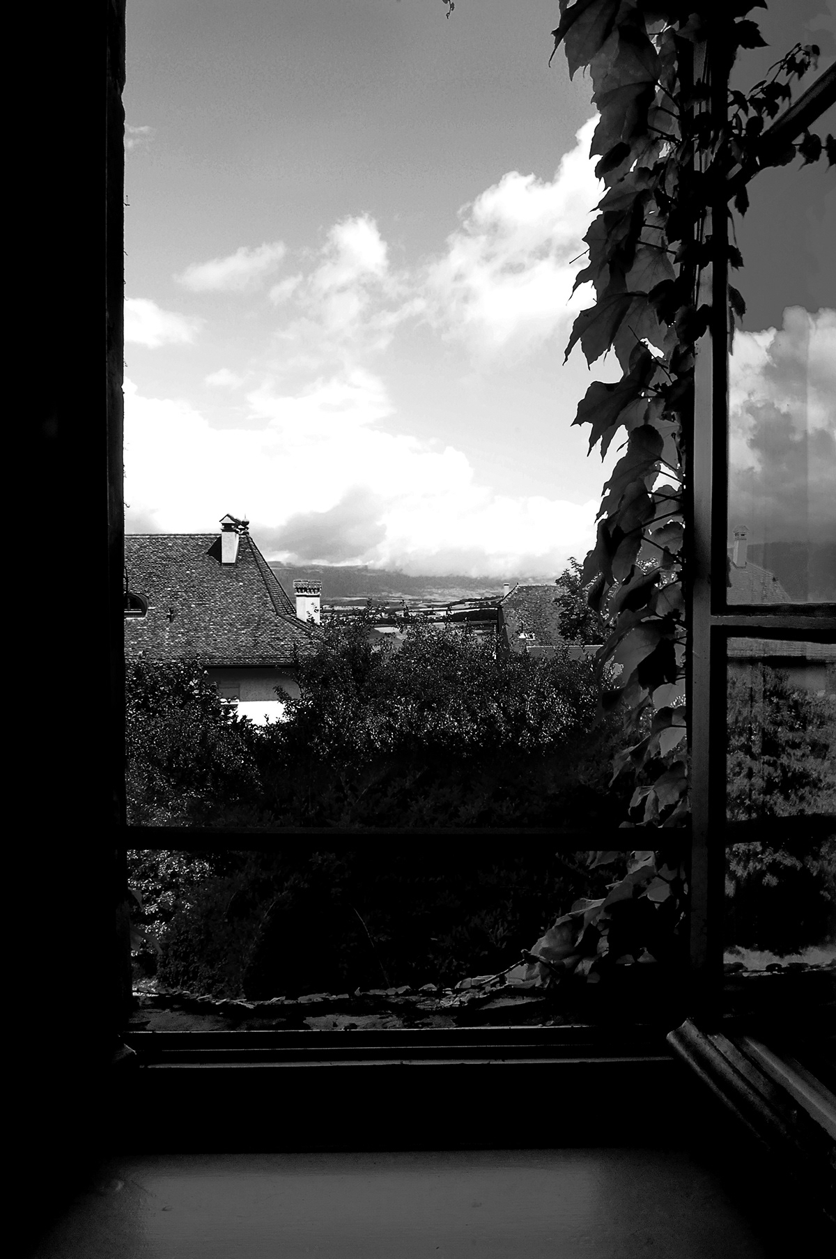 windows bw Switzerland inside view