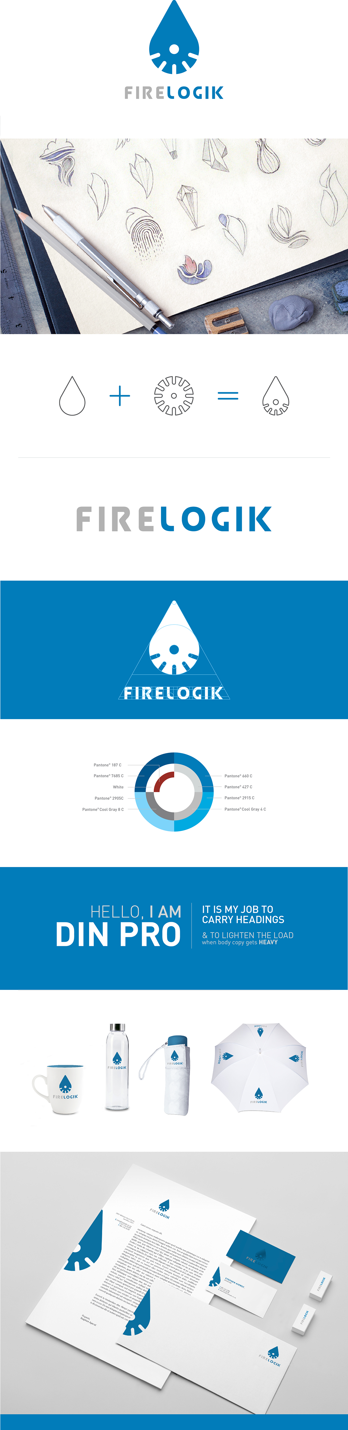 Corporate Identity logo fire sprinkler