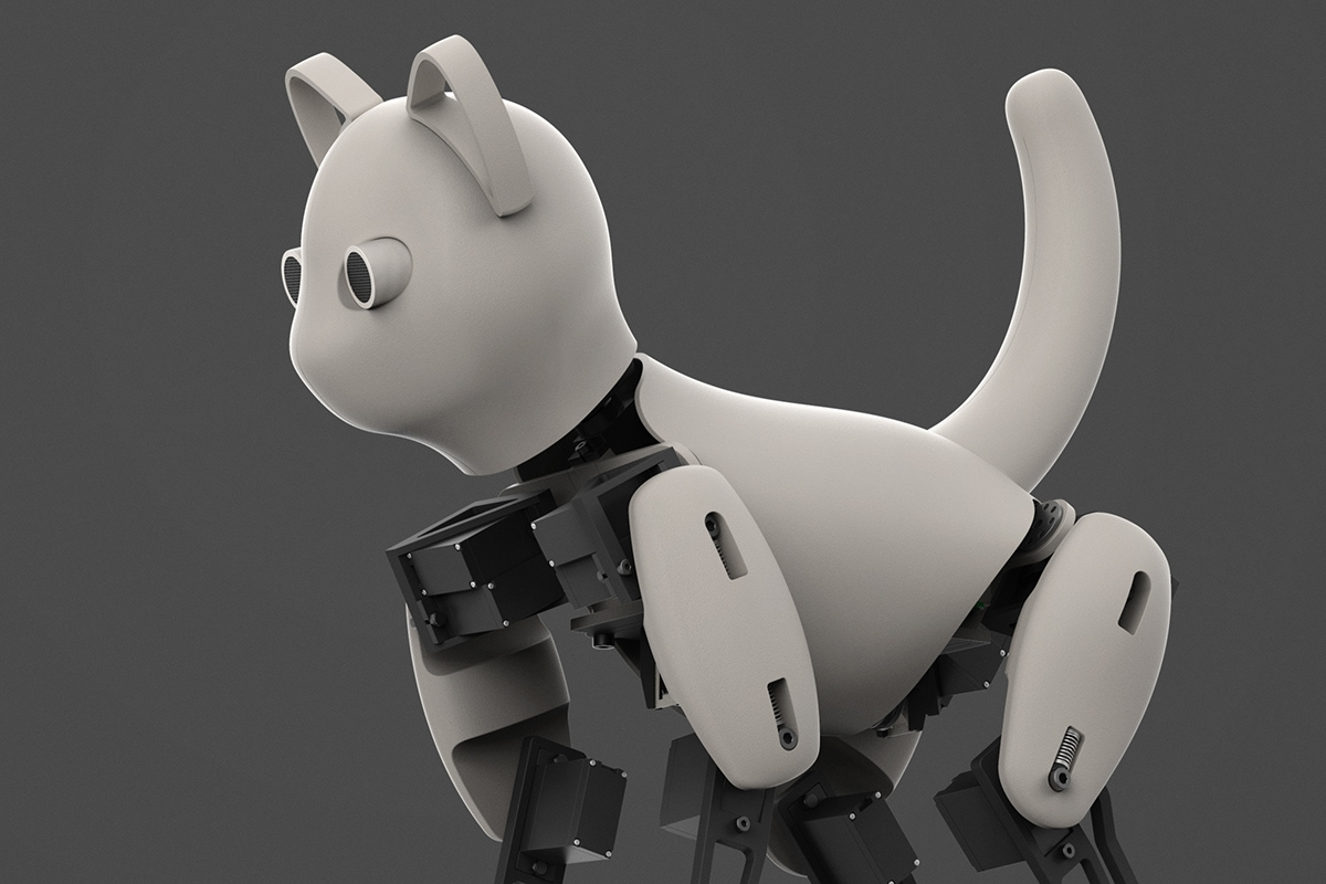 opencat robot 3d printing Cat open source robotics educational