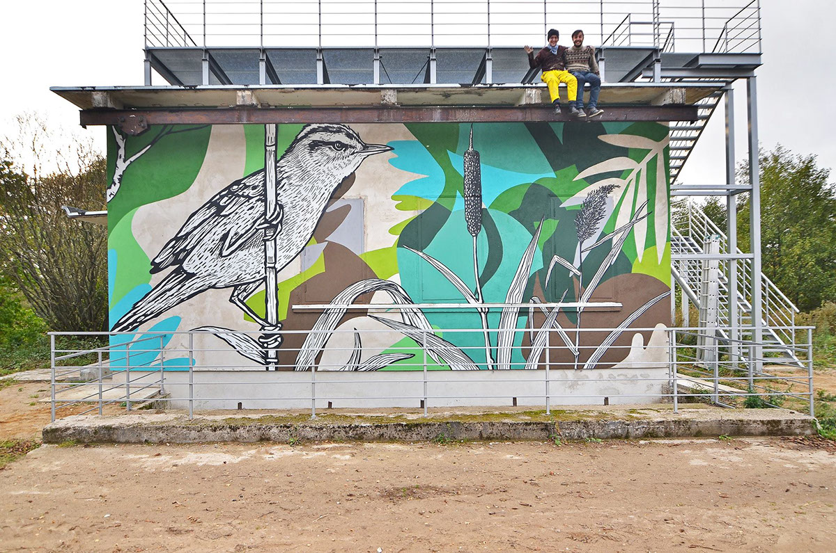 street art birds
