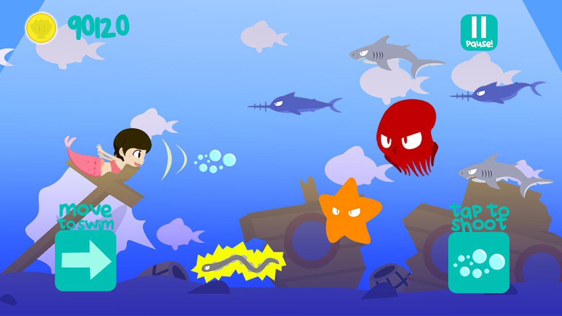 app game mermaid kids game