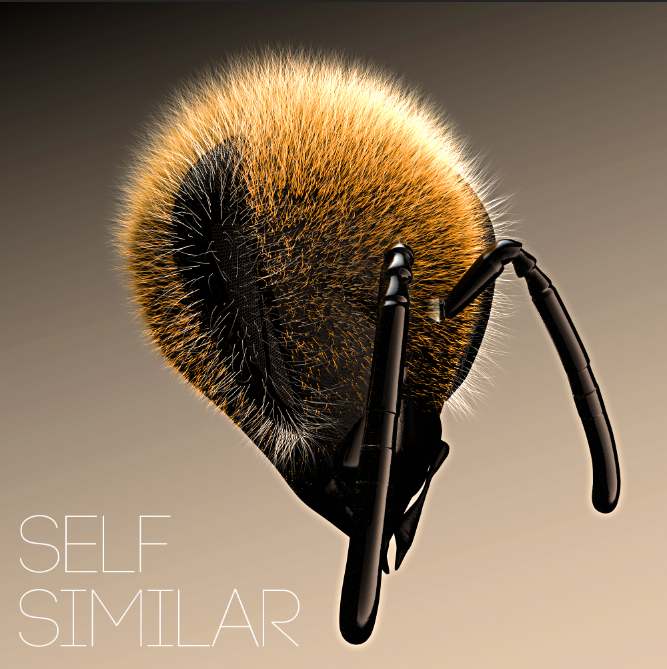 3D  cinema 4d modeling texture hair bee insect bug