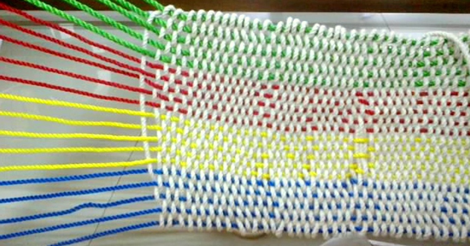 ropes weaving plastic non-textile garment