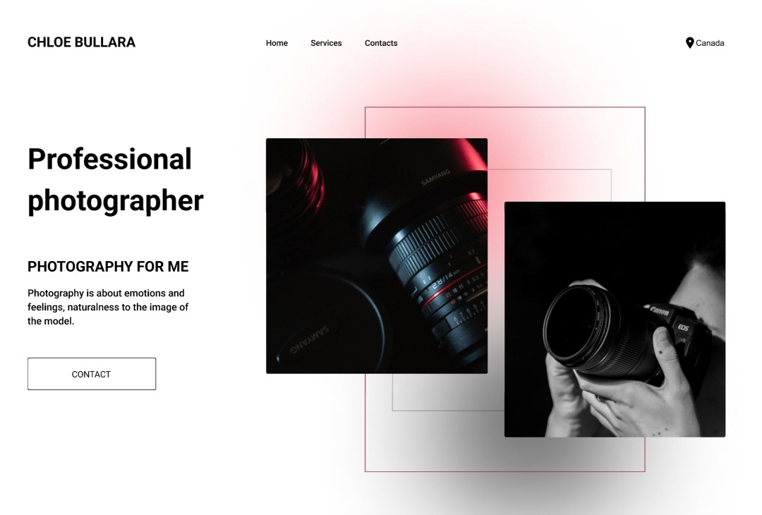 design photographer Web Design  Website
